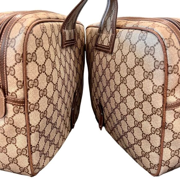 Gucci Vintage GG Supreme Coated Canvas Bicycle Saddle Bags - Picture 10 of 12